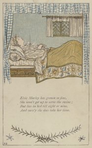 Elsie Marley har blivit så fin (färg litho)