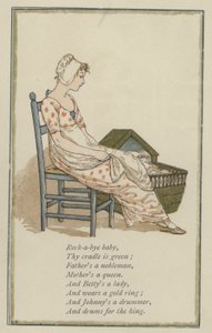 Rock-a-bye baby (färg litho)