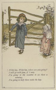 Willy boy, Willy boy, vart ska du (färg litho)