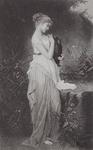Psyke och vas (gravyr) av Kate Gray