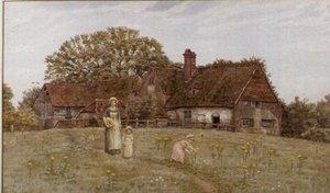 Samla vårblommor av Kate Greenaway