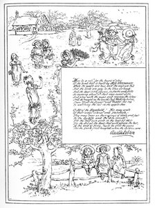 "Hem-skönhet". Illustrerad av Kate Greenaway av Kate Greenaway
