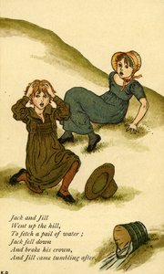 Jack och Jill illustrerade av Kate Greenaway