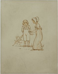 Liten pojke och flicka av Kate Greenaway