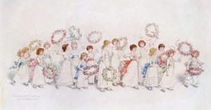 "Many happy returns of the day" av Kate Greenaway av Kate Greenaway