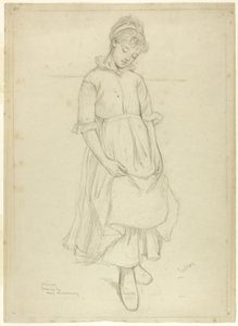 Stående flicka av Kate Greenaway