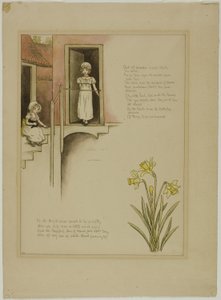 Studie för From Wonder World, från Marigold Garden av Kate Greenaway