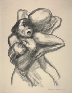 Döden griper en mamma av Käthe Kollwitz