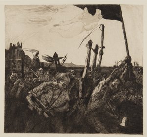 Upproret, 1899 av Käthe Kollwitz