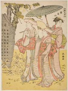 Asuka pulls (Asukayama), från serien "Five pulls of Edo"
