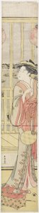 Courtesan Hanao_gi Cooling Herself, c. 1788 av Katsukawa Shuncho