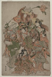 Iwai Hanshiro IV i en dans av sju förändringar, ca. 1793 eller 1794.