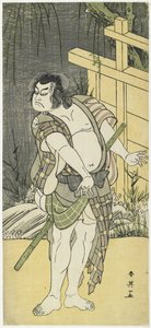 Sakata Hangoro_ III som Tanba no Suketaro_, 1791 av Katsukawa Shun