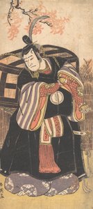 Skådespelaren tredje Sawamura Sojuro som en man med hög ställning, ca. 1791.