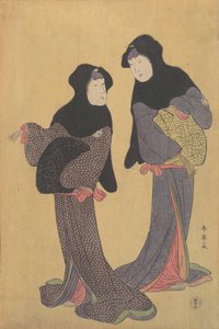 Two Women Conversing, sent 1700-tal.