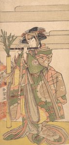Den tredje Segawa Kikunojo som kvinna, ca. 1780. av Katsukawa Shunjo