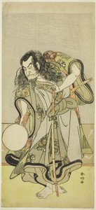 Skådespelaren Nakamura Nakazô I som munken Shunkan i "Utflykt för att plocka tallplantor på råttdagen det nya året" ("Hime Komatsu Ne no Hi Asobi")