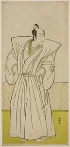 Skådespelaren Ichikawa Danjuro V som Enya Hangan () i pjäsen Kanadehon Chushin Nagori no Kura (), uppförd på Nakamura-teatern () i den nionde månaden 1780 () av Katsukawa Shunkо̄
