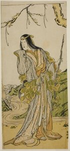 Skådespelaren Segawa Kikunojo III som Yamauba i pjäsen Otokoyama Furisode Genji, uppförd på Kiri-teatern i den elfte månaden 1785