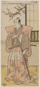Ichikawa Monnosuke II som en herre i formell klädsel