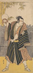 Kabuki ac and r Ichikawa Dan Juro V, va? 1788-90. av Katsukawa Shunko