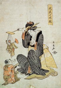 En marionettpjäs från serien Childrens Amusement, c1806-c1823