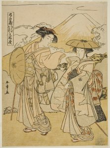 Akt åtta: Bridal Journey, från pjäsen "Treasury of Loyal Retainers (Chushingura)" av Katsukawa Shunsho