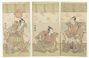 Skådespelare triptyk av Katsukawa Shunsho