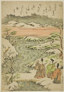 "Me", från serien "Tales of Ise in Fashionable Brocade Pictures (Furyu nishiki-e Ise monogatari)" av Katsukawa Shunsho
