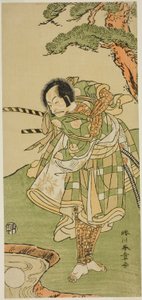 Skådespelaren Ichikawa Danjuro V i en oidentifierad roll av Katsukawa Shunsho