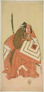 Skådespelaren Ichikawa Danzo III som Sanada no Yoichi (?) i pjäsen Sanada no Yoichi Banjaku no Iezuto (?), framförd på Morita Theatre (?) under elfte månaden, 1767 (?) av Katsukawa Shunsho