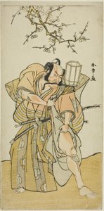 Skådespelaren Ichikawa Danzo IV som Kamakura no Gongoro Kagemasa, i den femte scenen av pjäsdatumet Nishiki Tsui no Yumitori (A Dandyish Brocade: Opposing Warriors), framförd på Morita Theatre i den elfte månaden, 1778 av Katsukawa Shunsho