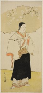 Ichikawa Monnosuke II som munken Renseibo i pjäsen Hatsumombi Kuruwa Soga, uppförd på Nakamura Theatre under den tredje månaden, av Katsukawa Shunsho