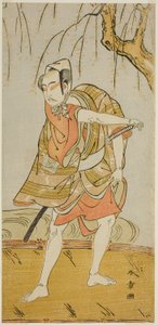 Ichikawa Yaozo II som Hiranoya Tokubei (?) i Play Wada Sakamori Eiga Kagami (?) av Katsukawa Shunsho