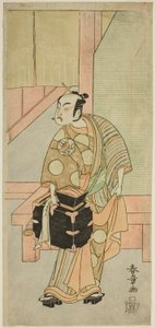 Tea C and r Ichimura Uzaemon I X As Te Cup rd Rese r Komagata Ikkaku Member Te Pay Fujis Snow Accountant är Perfor Med At Te Ichimura Te First Gate th, 1770 av Katsukawa Shunsho