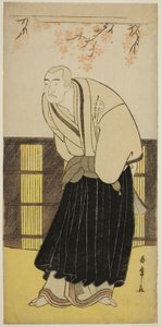 Skådespelaren Otani Hiroji III som munken Izayoibo i pjäsen Keisei Katabira ga Tsuji, framförd på Ichimura-teatern under den sjunde månaden, 1783 av Katsukawa Shunsho