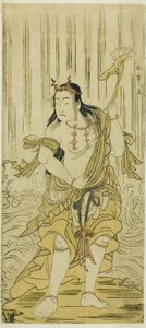 Kom och ändra mjukheten i brokaden, uppträd på tee Nakamura tee member th, 1780 av Katsukawa Shunsho