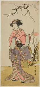 Skådespelaren Yamashita Kinsaku II i en oidentifierad roll av Katsukawa Shunsho