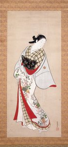 Portrait Of Takao (bläck & färg på papper) av Katsunobu Kondo