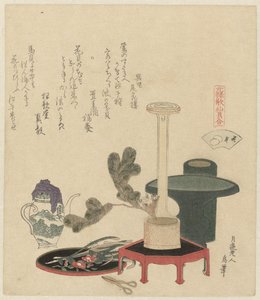 Ett blomsterarrangemang av Katsushika Hokusai