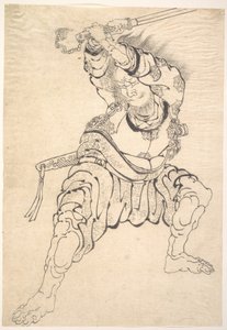 En krigare av Katsushika Hokusai