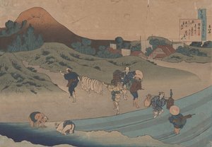 Efter "Dikt av Jito Tenno" från Hundra dikter förklarade av sjuksköterskan av Katsushika Hokusai