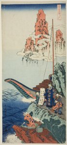 Baijuyui (Japan: Hakurakuten), från Teseries "A True Mirror of Japan and Chinase Poems" av Katsushika Hokusai