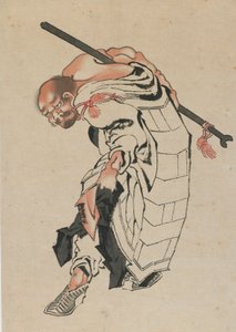 Buddhistisk gestalt, sent 1700-tidigt 1800-tal. av Katsushika Hokusai