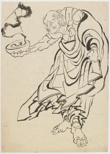 Buddhistisk gestalt, sent 1700-tidigt 1800-tal. av Katsushika Hokusai