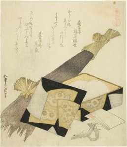 Kardborrerot (Kurama gobo), från serien "A Selection of Horses (Uma-zukushi)" av Katsushika Hokusai