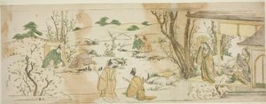Hövlig händelse efter modell av Lanting Gathering av Katsushika Hokusai