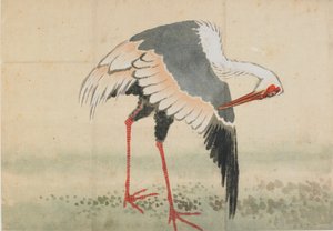 Trana, Edo-period, sent 1700-tidigt 1800-tal. av Katsushika Hokusai