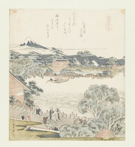 Hästbindningsstenen Komatomeishi (titel på objekt) En serie med hästar (serietitel) Umazukushi (serietitel på objekt) av Katsushika Hokusai