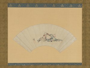 Den berusade Asaina av Katsushika Hokusai